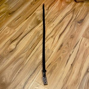 Beautiful Brighton Croc Embossed Black Belt